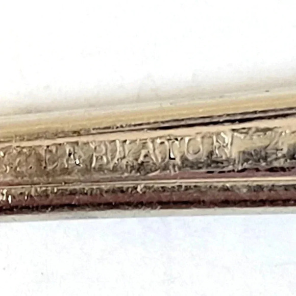 Reed & Barton Silverplate Tablespoon Antique 42g Monogram 'P' 8" - Picture 4 of 4